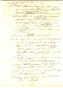 Documento originale, autentico 1754 SORRENTO NA Paolo PETAGNA conferma affitto masseria a Michele SCARPATO 1