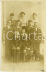 Fotografia d epoca originale 1910 ca GENOVA Gruppo familiare con marinaretti Fotografia 1