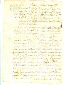 Documento originale, autentico 1828 NAPOLI Intimazione a Nicola STANDARDI e Raffaele FIORILLO pigionanti morosi 1