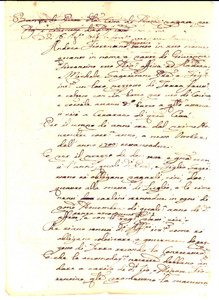 Documento originale, autentico 1769 CESARANO NA Andrea FIORENTINO affitta pezzotto terra ad Andrea SAGRISTANO 1