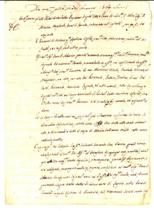Documento originale, autentico 1769 SORRENTO NA Duca Almerico MONFORTE DI LAURITO rinnova affitto masseria 1