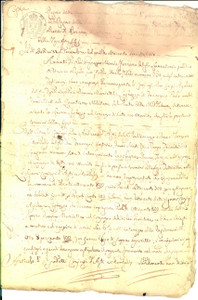 Documento originale, autentico 1818 NAPOLI Luigi AYALA e Marietta LAGHEZZA prestano capitale dotale a interesse 1