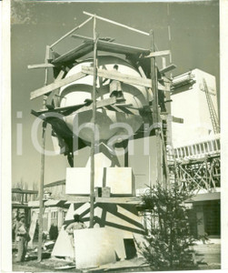 Fotografia d epoca originale 1936 MILANO Costruzione padiglioni Fiera Campionaria Fotografia 1