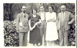 Fotografia d epoca originale 1935 REGGIO EMILIA Gruppo di famiglia in giardino Foto GINO FOSSA dilettante 1