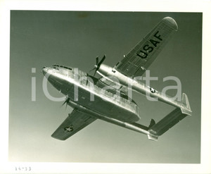 Fotografia d epoca originale 1950 circa Hagerstown USAF Fairchild C119 Flying Boxcar 1 1