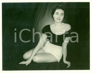 Fotografia d epoca originale 1955 ca NORTH CAROLINA USA U.S.A.F. Pinup posa seducente shooting fotografico 1