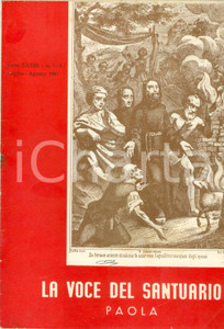 Giornale, rivista storica 1961 PAOLA CS VOCE DEL SANTUARIO Devozione di BITONTO per SAN FRANCESCO 1