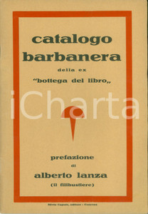 Libro, pubblicazione d epoca 1933 COSENZA Catalogo barbanera ex BOTTEGA DEL LIBRO Alberto LANZA filibustiere 1