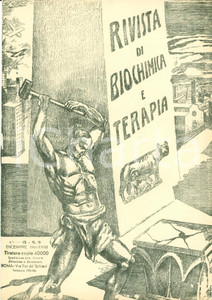 Libro, pubblicazione d epoca 1939 RIVISTA BIOCHIMICA E  possibile guarigione cancro? Rivista 1