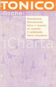 Materiale pubblicitario d’epoca 1950 ca MILANO Ditta ROCHE Principi attivi fava di SANT IGNAZIO Opuscolo 1