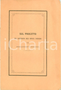 Documento originale, autentico 1872 MASSACARRARA Giovanni SFORZA Imposta fondiaria Compartimento modanese 1