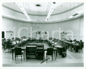 Fotografia d epoca originale 1980 FLORIDA ? USA U.S. NAVY Ammiraglio Agostino BERTI a un meeting di ufficiali 1