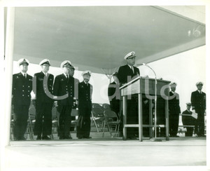 Fotografia d epoca originale 1965 PENSACOLA FLORIDA U.S NAVY Ufficiali stranieri ispezione NAVAL AIR STATION 1