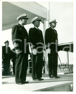 Fotografia d epoca originale 1965 PENSACOLA FLORIDA US NAVY Ufficiali stranieri ispezione NAVAL AIR STATION 1