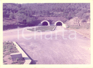 Fotografia d epoca originale 1968 SAN BARTOLOMEO AL MARE IM Ingresso Galleria GORLERI AUTOSTRADA DEI FIORI 1