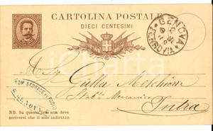 Documento originale, autentico 1880 GENOVA Ditta Tommaso STORACE a Melchiorre GULLER Verbania per invio chiodi 1