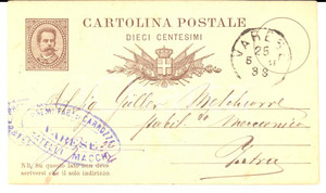 Documento originale, autentico 1881 VARESE Fabbrica carrozze FRATELI MACCHI a Melchiorre GULLER Verbania INTRA 1