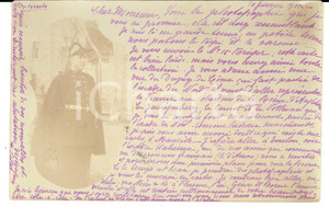 Fotografia d epoca originale 1901 MARSEILLE F Officier BELLER en grande tenue Ã  Luigi CONFORTI Photo 1