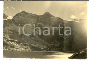 Fotografia d epoca originale 1950 ca VALLI DI LANZO TO Montagne con il lago PERA CIAVAL al sole Foto 1