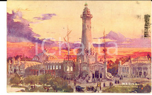 Cartolina originale da collezione 1906 EXPO MILANO Padiglione MARINA  Ing. BIANCHI MAGNANI & RONDONI Cartolina 1