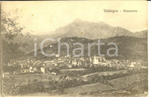 Cartolina originale da collezione 1920 ca VALDAGNO VI Panorama del paese Cartolina postale FP NV 1