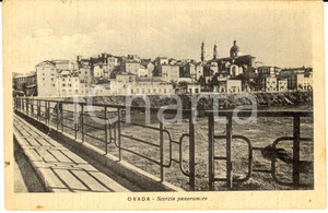 Cartolina originale da collezione 1952 OVADA AL Scorcio panoramico Cartolina postale FP VG 1