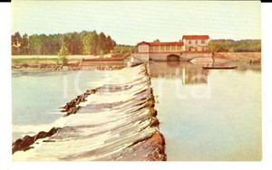 Cartolina originale da collezione 1930 Beni REGIO DEMANIO QUINTO VERCELLESE Diga sul torrente CERVO Cartolina 1