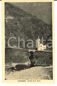 Cartolina originale da collezione 1915 ca CANNOBIO VB Orrido di S. ANNA Cartolina postale FP NV 1