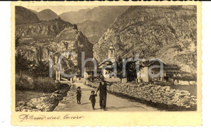 Cartolina originale da collezione 1941 COSTUMI Contadino con i figli al ritorno dal lavoro Cartolina postale FP 1