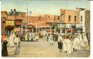 Cartolina originale da collezione 1915 ca TUNIS Place BABSOIUKA Carte postale ILLUSTREE VINTAGE 1