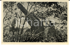 Cartolina originale da collezione 1940 ca WW2 Die WEHRMACHT  Carro armato in puntamento Postcard FP NV 1