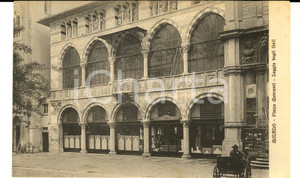 Cartolina originale da collezione 1915 ca MILANO Piazza MERCANTI  Loggia degli OSII  Cartolina ANIMATA FP VG 1