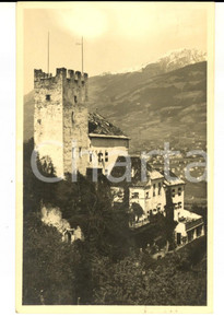 Cartolina originale da collezione 1950 MERANO BZ Veduta di CASTEL LEONE Cartolina postale FP VG 1