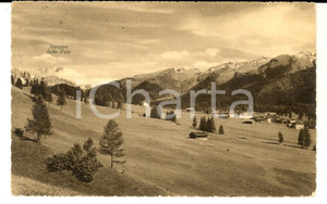 Cartolina originale da collezione 1941 BELLAMONTE TN Veduta di montagna con il Gruppo delle Pale Cartolina FP 1