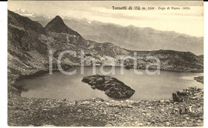 Cartolina originale da collezione 1940 ca TORNETTI DI VIU  TO Veduta del LAGO DI VIANO Cartolina postale FP NV 1