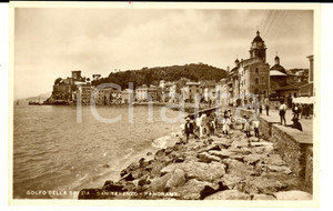 Cartolina originale da collezione 1940 ca LERICI SP Golfo della SPEZIA con SAN TERENZO Cartolina ANIMATA FP NV 1