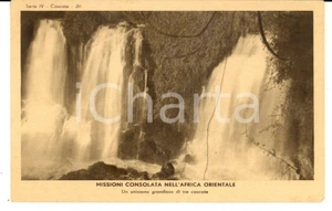 Cartolina originale da collezione 1940 ca MISSIONI CONSOLATA AFRICA ORIENTALE Tre cascate Cartolina FP NV 1