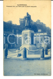 Cartolina originale da collezione 1915 ca SAINTEMENEHOULD Monument aux morts pour la Patrie Carte postale 1