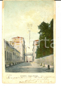 Cartolina originale da collezione 1905 MODENA Veduta di corso CAVOUR Cartolina postale ILLUSTRATA FP VG 1