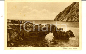 Cartolina originale da collezione 1931 CAPRI NA Veduta dello Scoglio delle Sirene Cartolina postale FP VG 1
