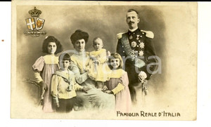 Cartolina originale da collezione 1914 CASA SAVOIA La famiglia reale d Italia Cartolina commemorativa FP VG 1