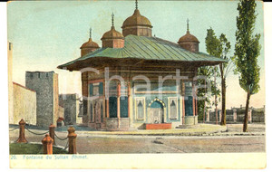 Cartolina originale da collezione 1900 ca ISTANBUL TURCHIA Fontana del sultano AHMED Cartolina postale FP NV 1