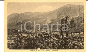 Cartolina originale da collezione 1930 ca DEMONTE CN Scorcio panoramico Cartolina postale FP VG 1