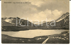 Cartolina originale da collezione 1915 ca MONCENISIO TO Veduta del Lago GRANDE Cartolina postale FP NV 1