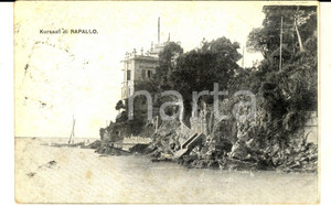 Cartolina originale da collezione 1910 ca RAPALLO GE Veduta del Kursaall Cartolina postale FP VG 1