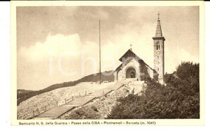 Cartolina originale da collezione 1948 PASSO DELLA CISA Santuario NOSTRA SIGNORA DELLA GUARDIA Cartolina FP 1