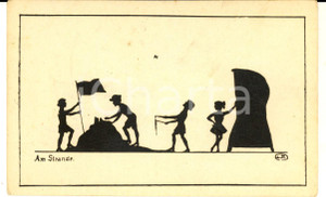 Cartolina originale da collezione 1940 ca COSTUMI Am Strande  In spiaggia Cartolina ill. NOESKE FP NV 1