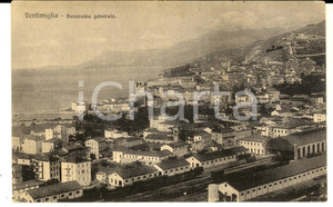 Cartolina originale da collezione 1924 VENTIMIGLIA IM Panorama generale dall alto Cartolina FP VG 1