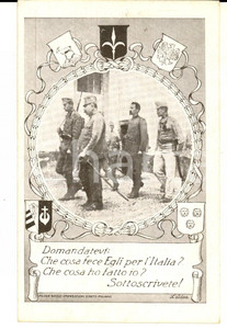 Cartolina originale da collezione 1918 ca WW1 PRESTITO NAZIONALE CESARE BATTISTI sul patibolo Cartolina 2 1