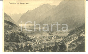Cartolina originale da collezione 1930 POSCHIAVO CH Veduta panoramica sulla vallata Cartolina FP NV 1